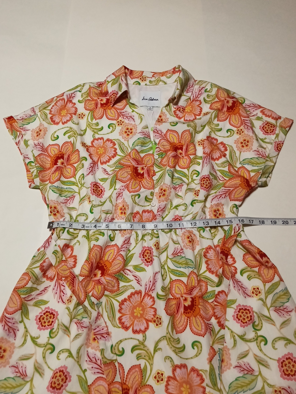 Sam Edelman Sunkissed Floral Belted Mini Dress Size 12 - Picture 5 of 12